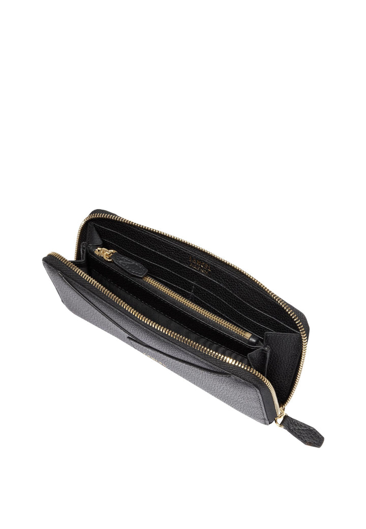 Lancel Enveloppe Portefeuille Long Zippé Cuir Noir