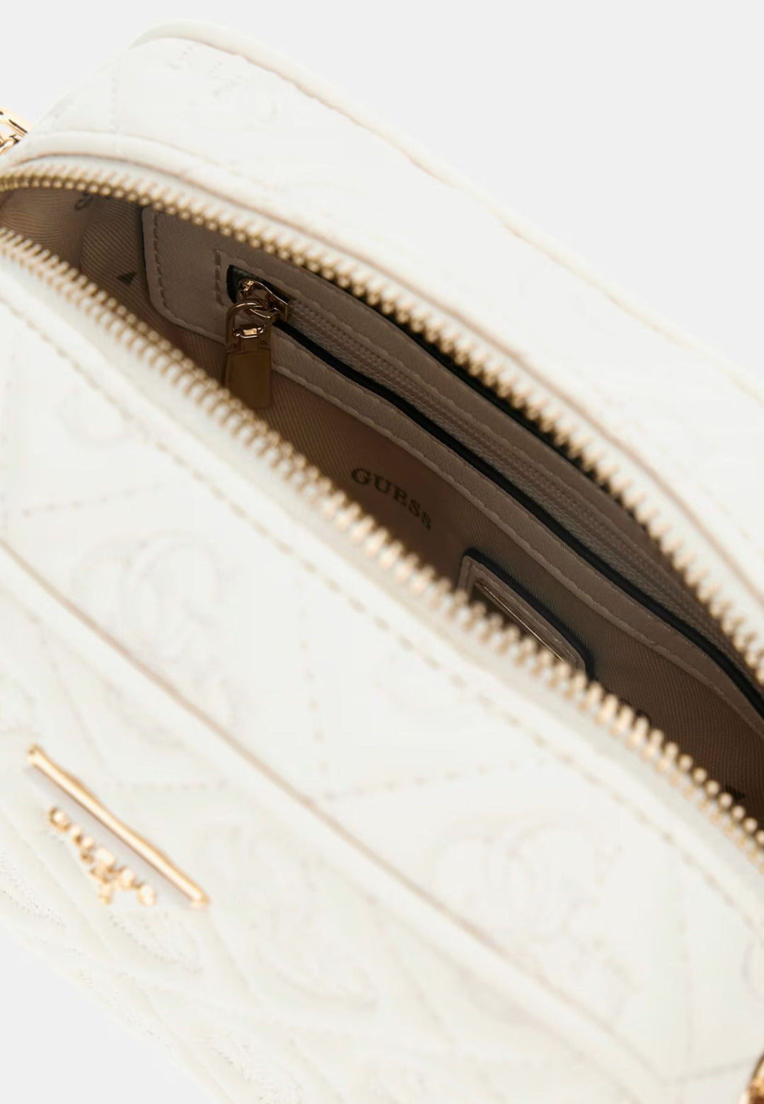 Guess Bolso bandoulière Adelasia Multi Comp Off White