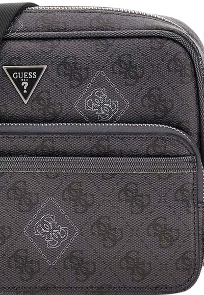 Sac bandoulière Milano à double fermeture Black\White MICTP5428