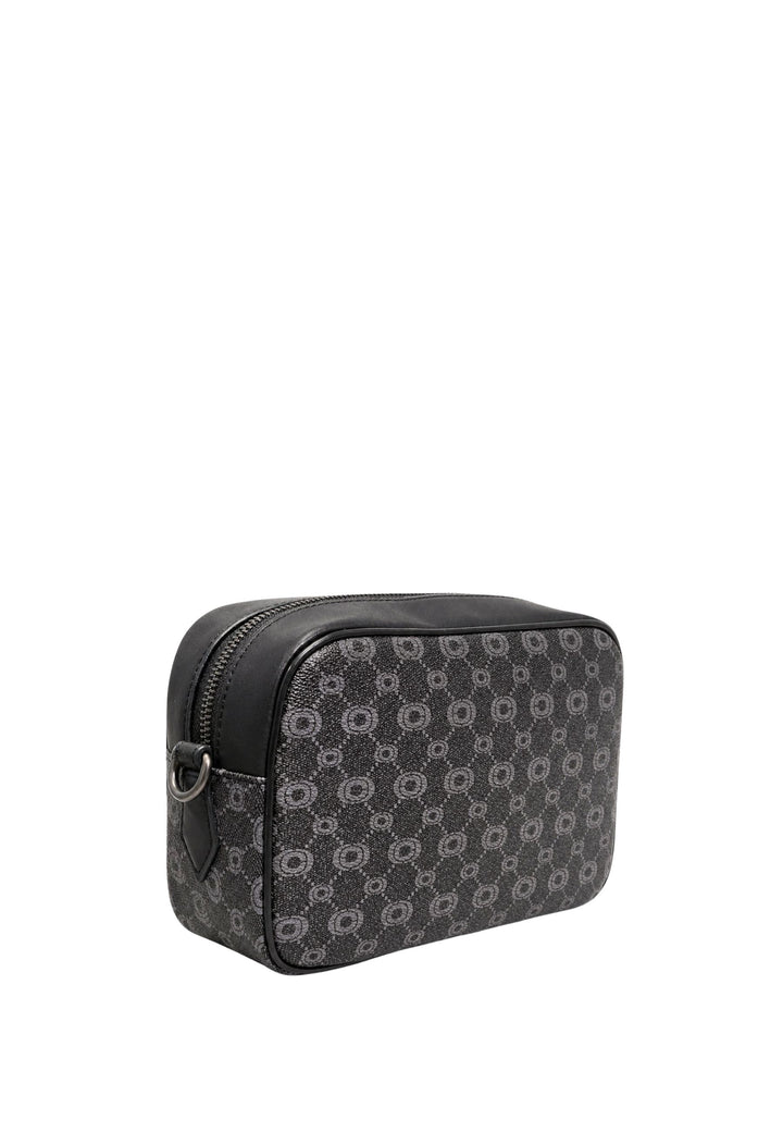 Chabrand mini messenger bag in logo-coated canvas with leather