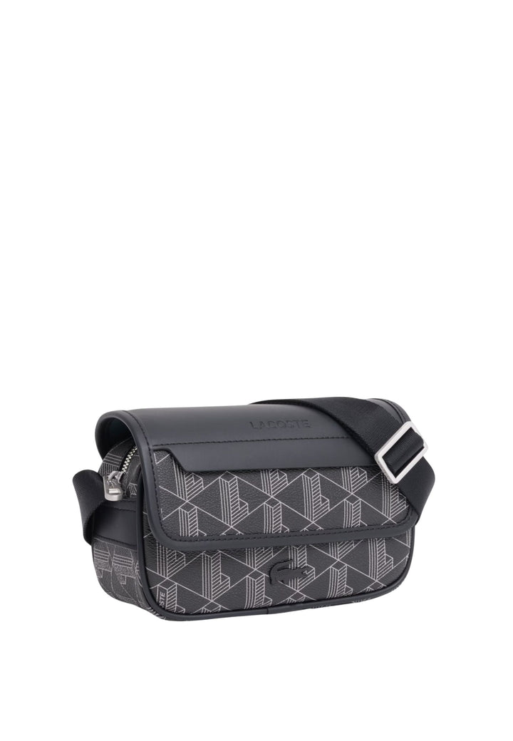 Lacoste Schoudertas met Klep The Blend NH5284LX Zwart Grijs