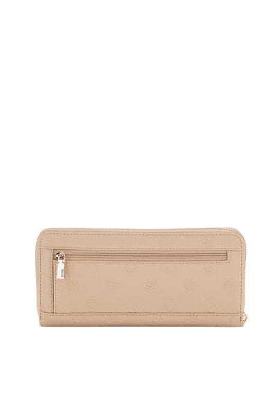 Guess Compagno / Portafoglio Zarela Slg Large Zip Simply Taupe Logo PD9665146