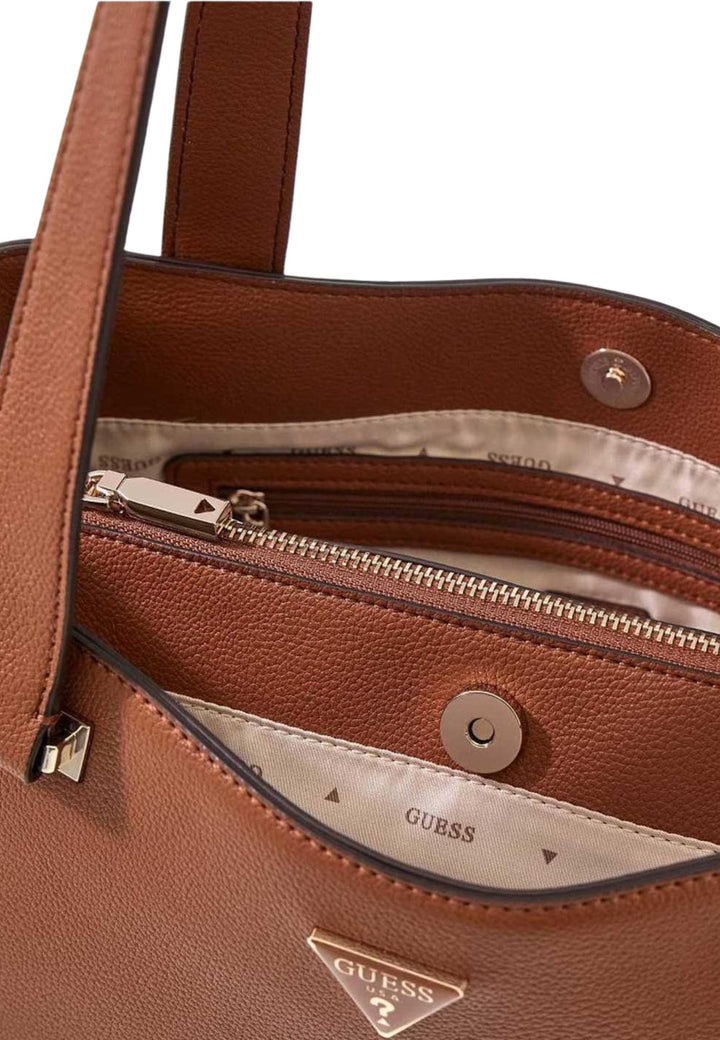 Guess Taška Bandoulière Anadela 3 Comp Satch Cognac BG966422