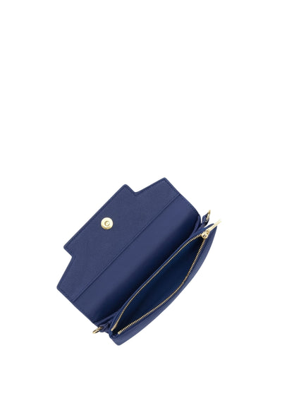 Pochette A rabat avec pression S Mademoiselle Grace 172-32  Bleu Mer