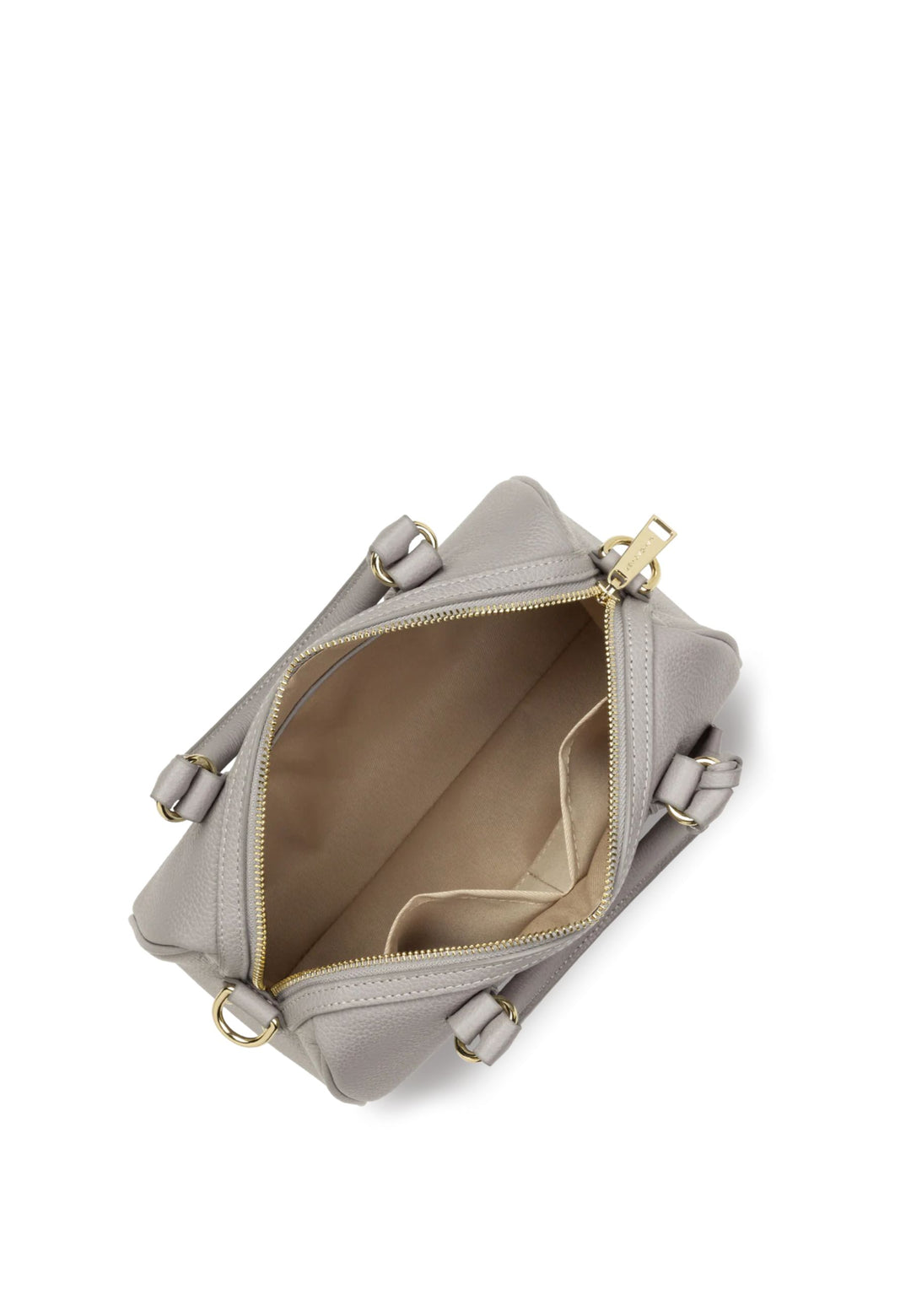 Lancaster Zylindertasche mit Reißverschluss M Milano Ana 547-102 Grau