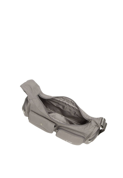 Lancaster Sac besace Zippé Basic Pocket 510-92 Galet Fonce