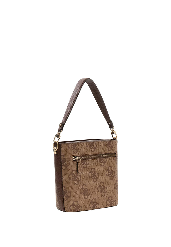 Guess Sacs à main Karnilla Logo Bucket Latte Logo/Brown OS990101
