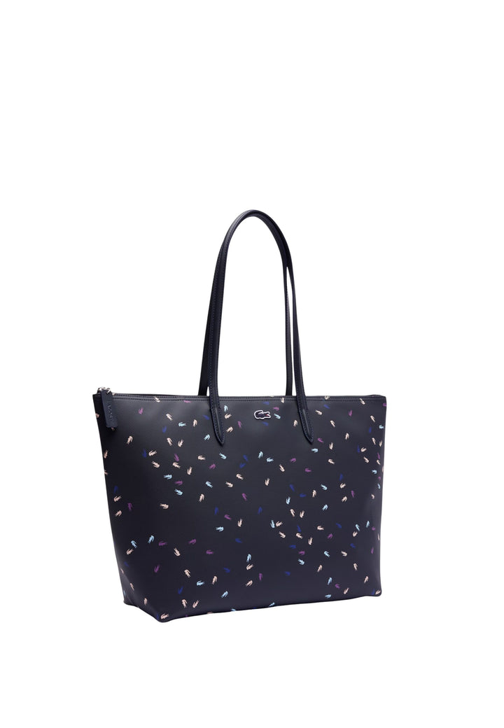 Lacoste Grande borsa shopper coccodrilli NF5141HN Blu Navy