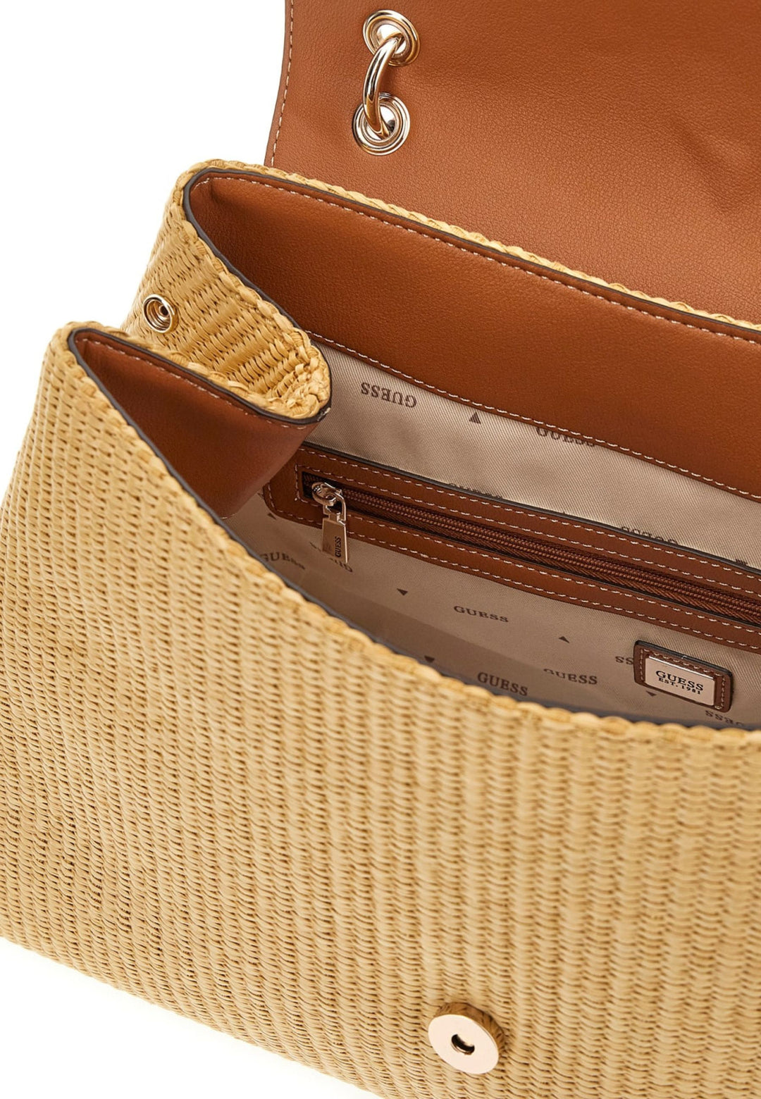 Guess Sac à Main Maggie Grand Natural/Caramel