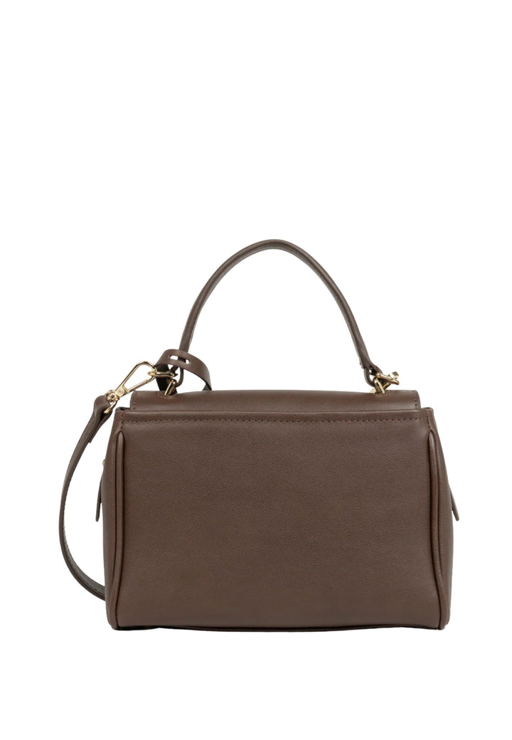 Lancaster Tas met klep Mademoiselle Grace Leer Bruin