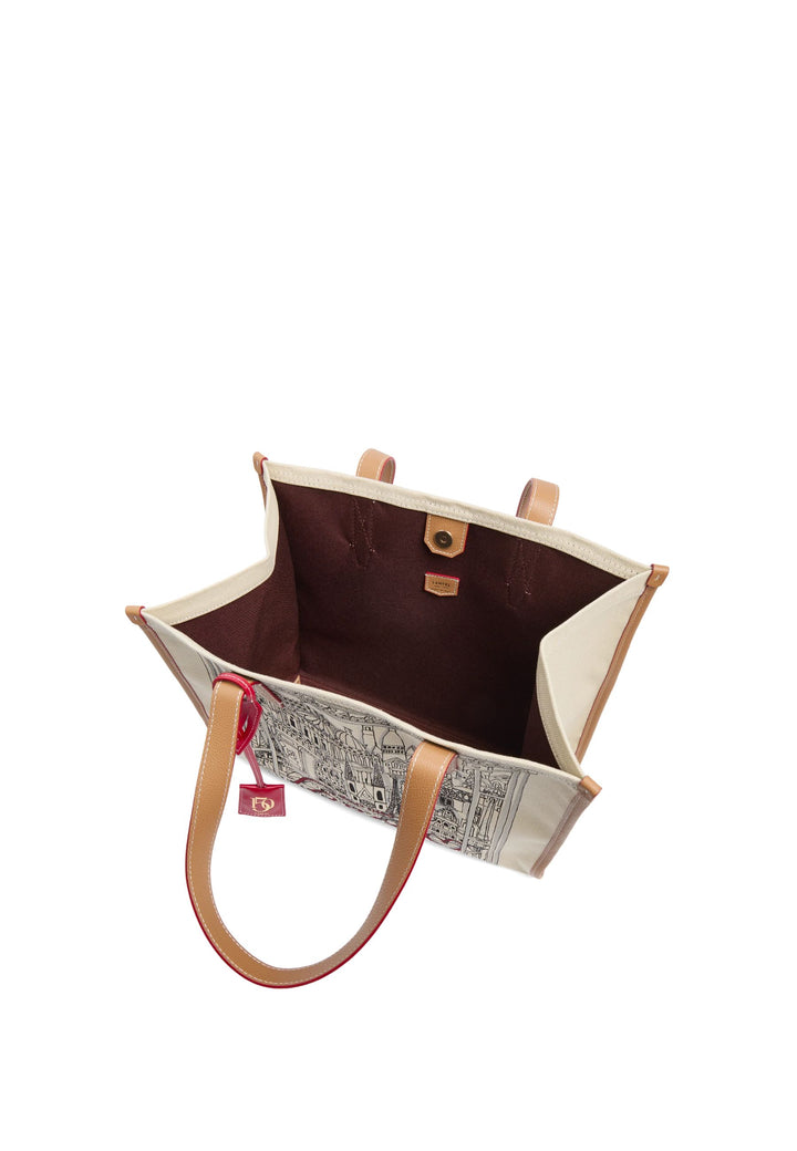 Lancel Capsule Cabas L Toile Naturel Beige