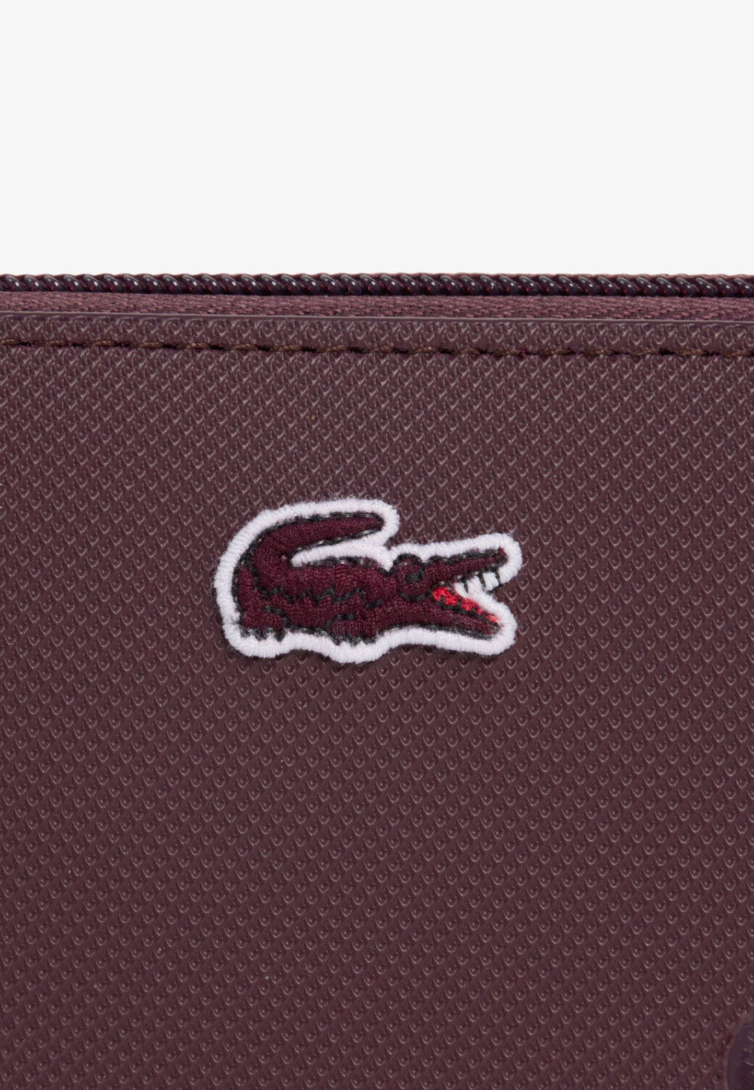 Lacoste Velká zipová peněženka Bordeaux Oxalis