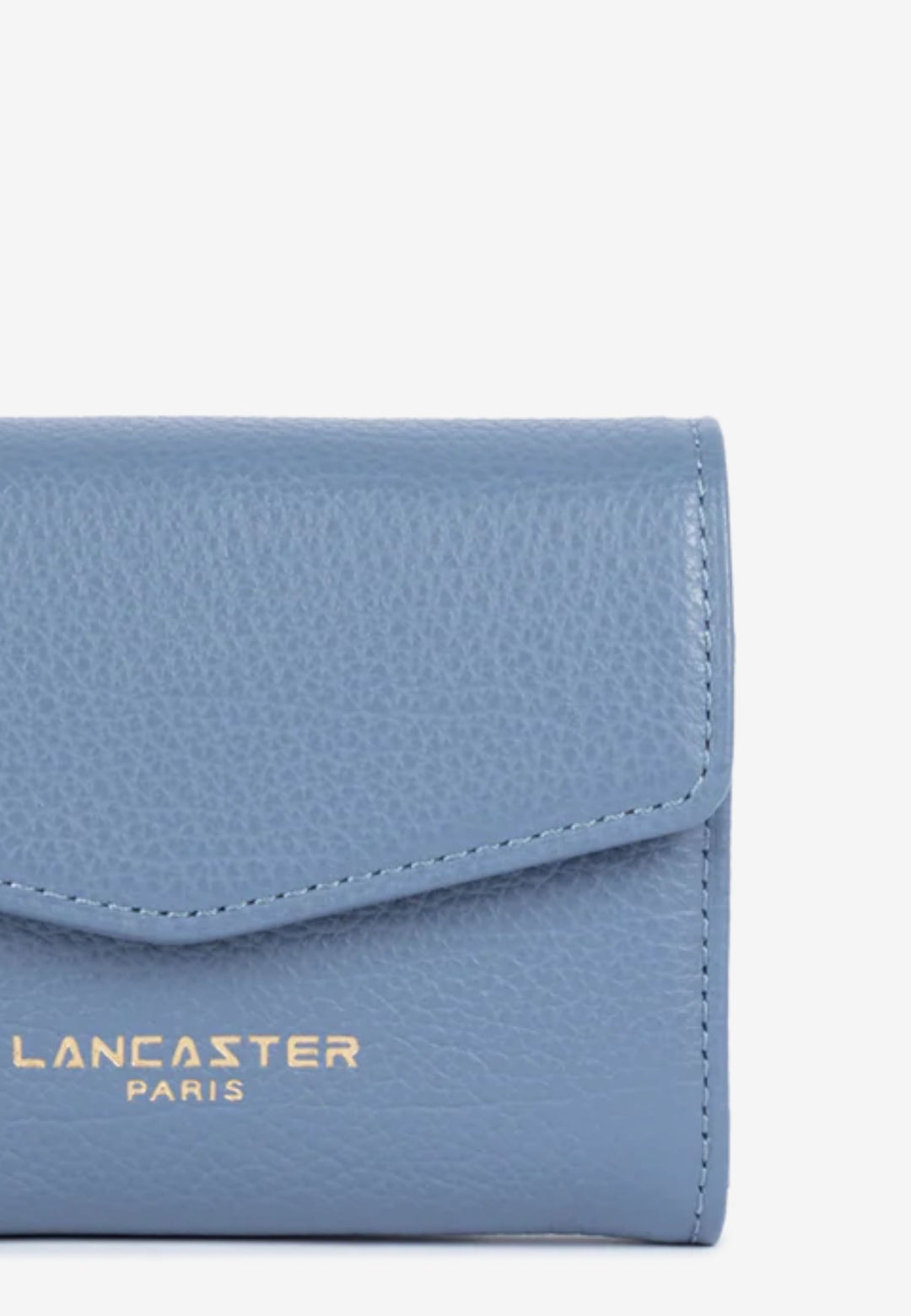 Lancaster Portefeuille A rabat avec pression Dune 129-19 Bleu Givré
