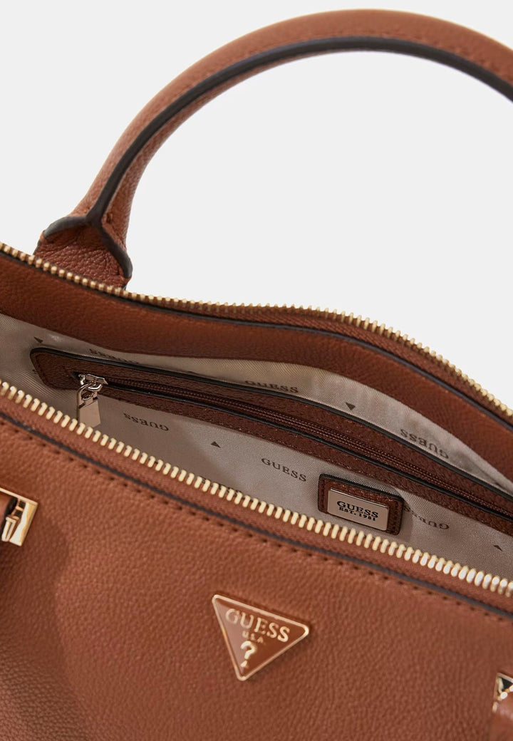 Guess Anadela 3 Comp Satch Cognac Shoulder Bag BG966406