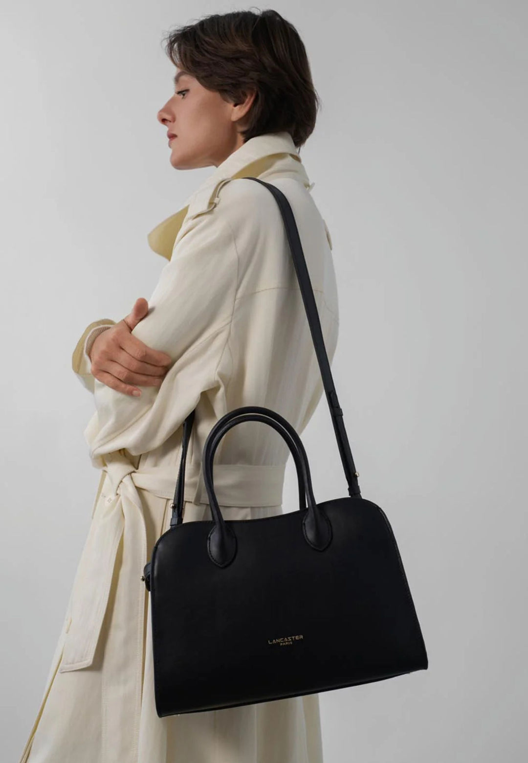 Lancaster Sac à main Zippé M Donna Hopper 531-121 Noir