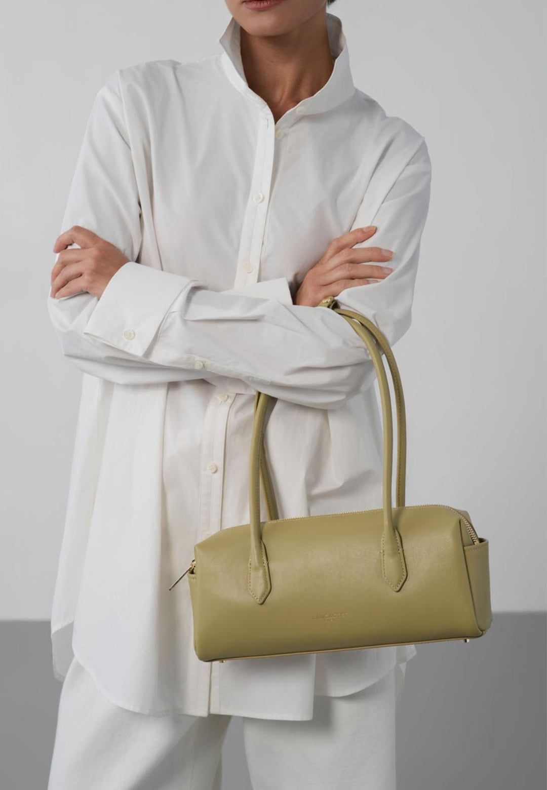 Lancaster Sac trotteur Zippé Donna Cube Bambou