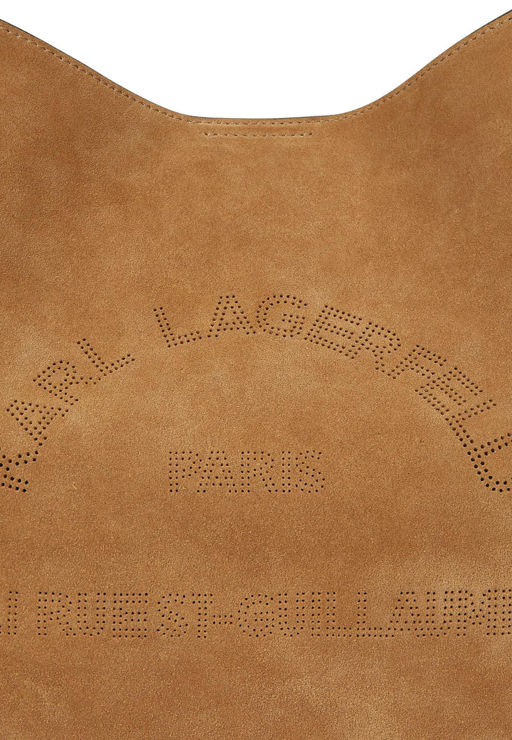 Karl Lagerfeld Sac Hobo Daim Caramel