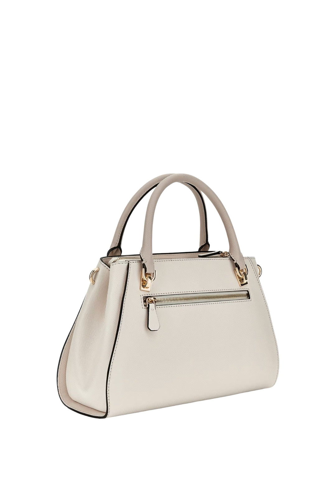 Guess Sac Bandoulière Bramina Small Satche Off White/Taupe