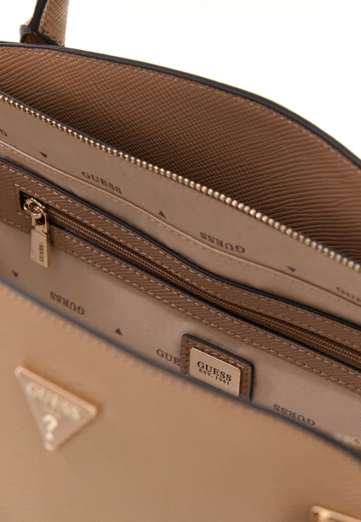 Guess Handtasch Gilda 3 Compartiments Beige