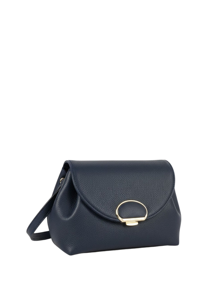 Lancaster Sac trotteur A rabat avec fermoir S Milano Pia 547-130 Bleu Foncé