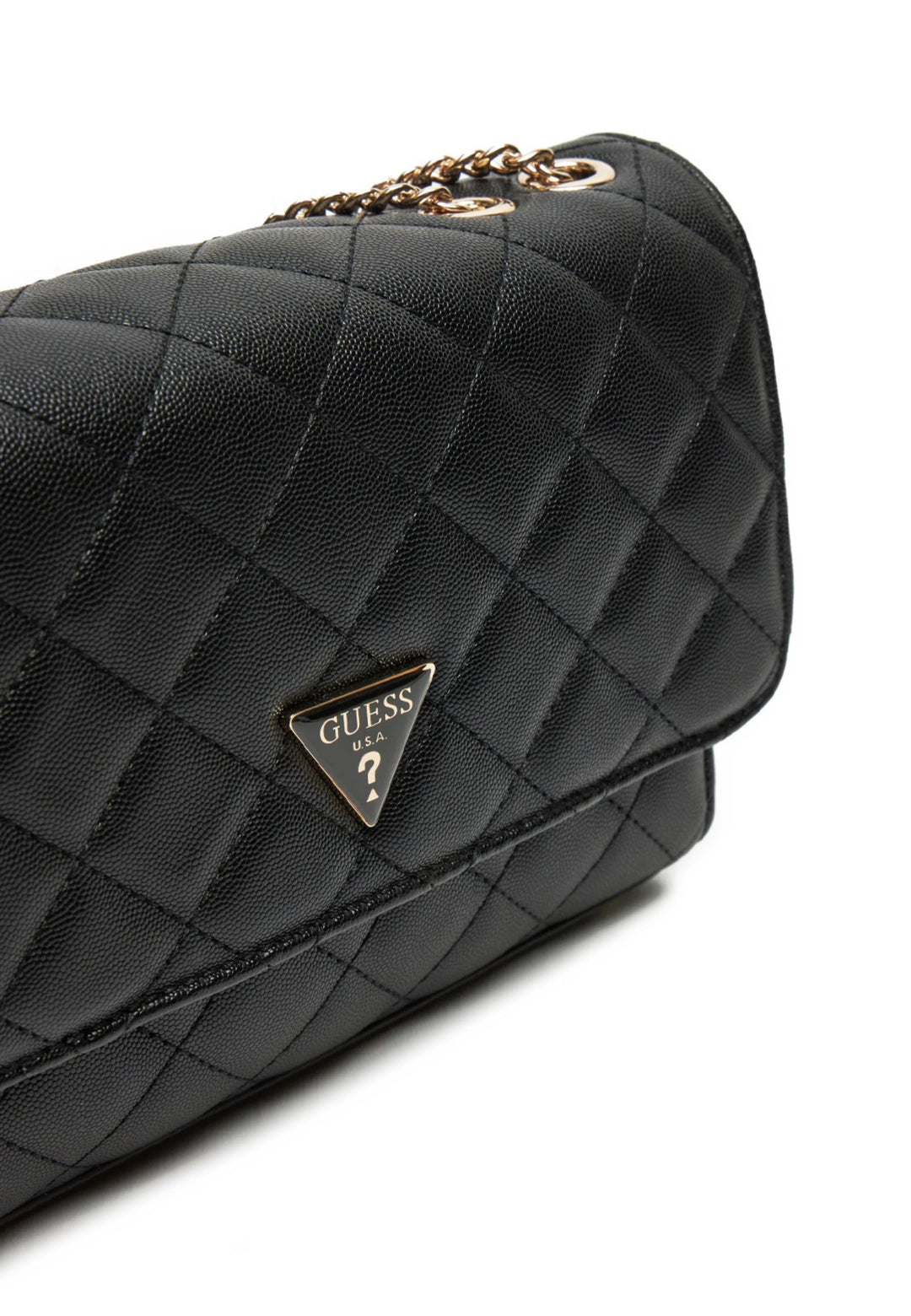 Guess Eco Carly Girlfriend Black Shoulder Bag EQG950921