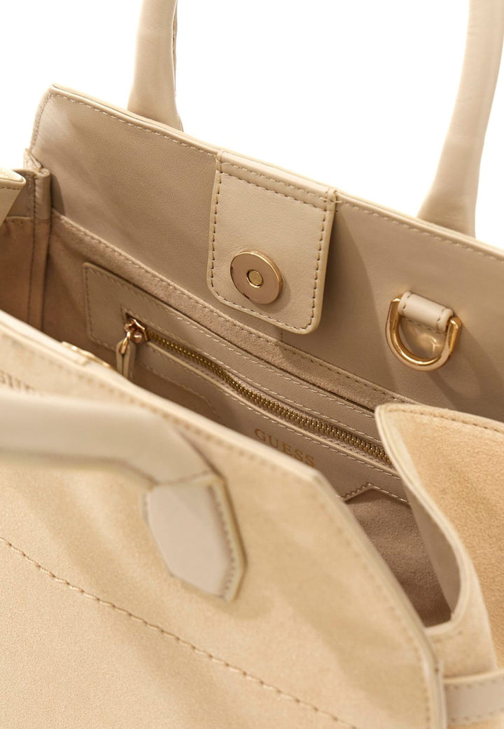 Guess Crossbody Bag Yulia Small Satchel Sand