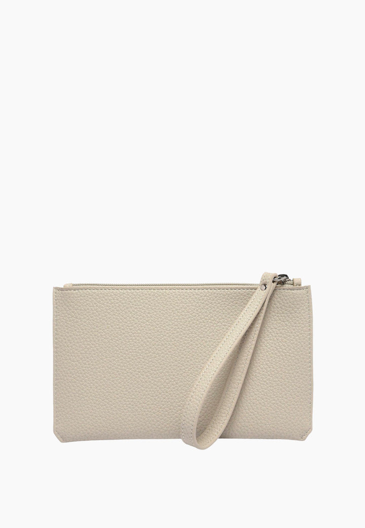 Lancaster Pochette Zippé Maya Double KBA 117-011 Ivoire