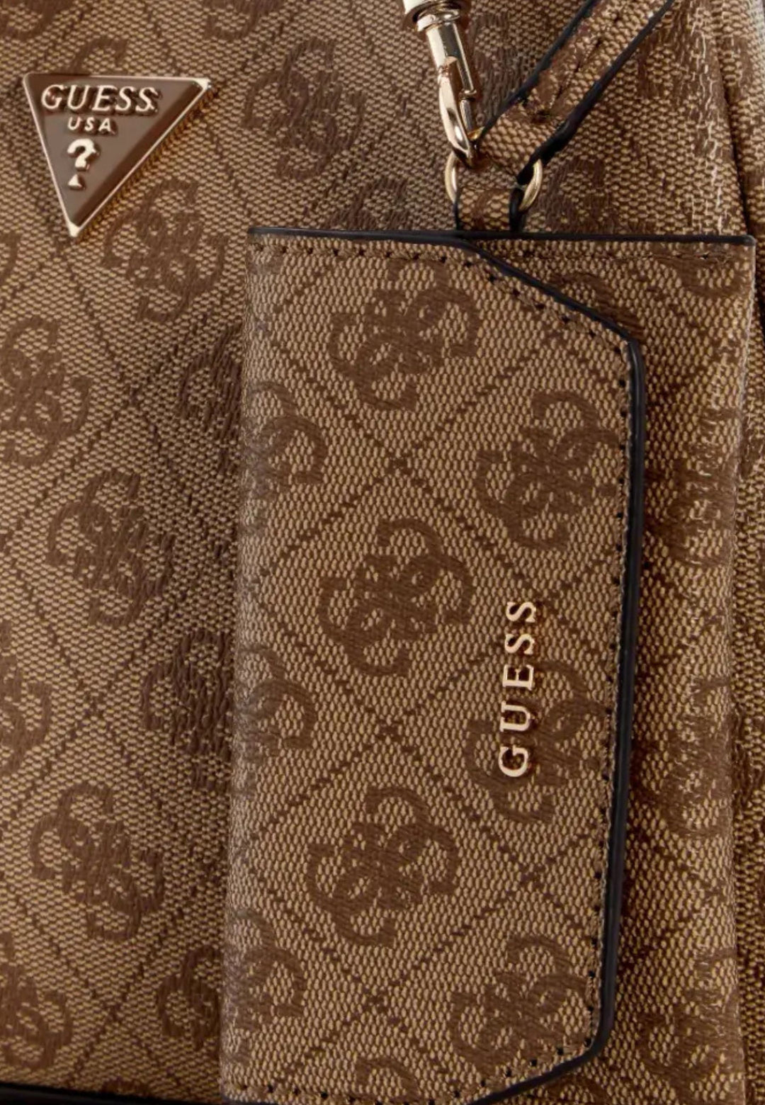 Guess Iepirkumu soma Lorella Petit Monogramme Latte Logo