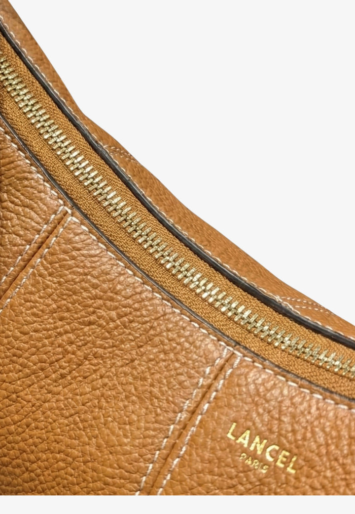 Lancel Torba Na Ramię Victoire Camel Damska A1399320TU