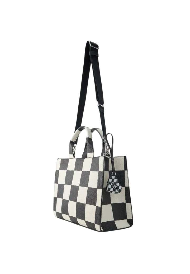 Karl Lagerfeld Cabas Carré Damier Noir & Blanc