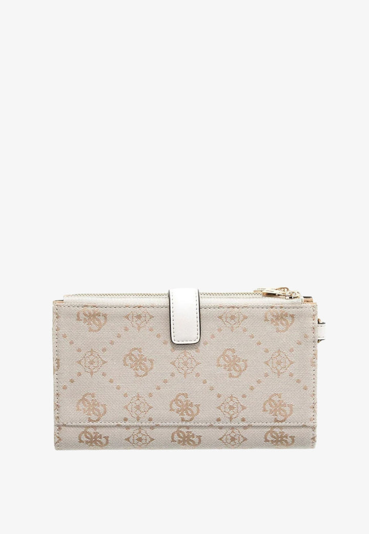 Guess Compagnon / Pénztárca Melinda Logo Slg Dbl Off White Logo JP9902157