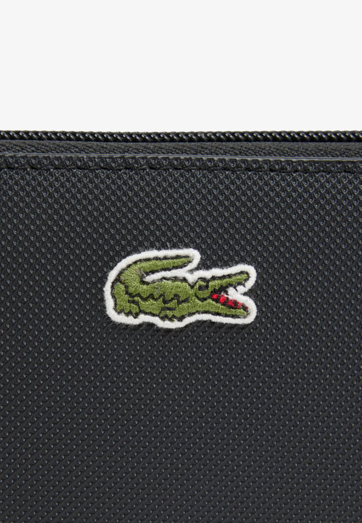 Grand portefeuille Lacoste zippé L.12.12 Concept NF2900PK Noir