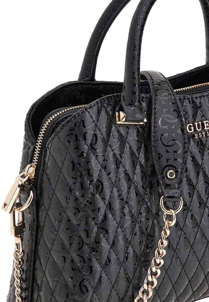 Guess Betula Satchel Shoulder Bag Black GG962606