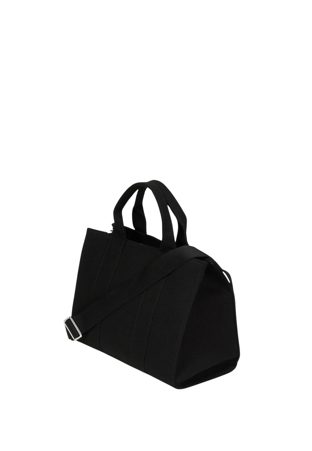 Karl Lagerfeld Cabas Carré Perles Coton Noir