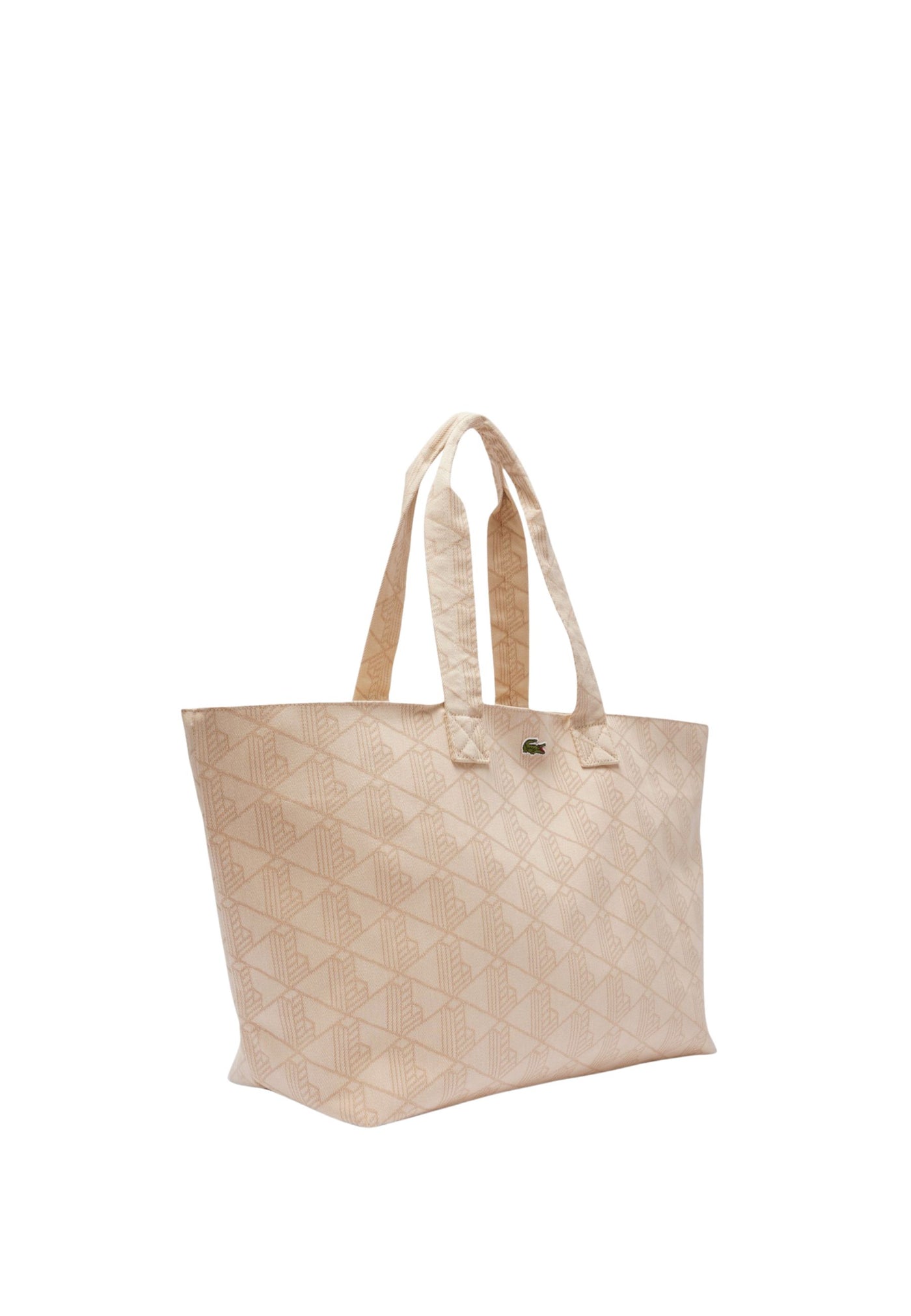 Lacoste XL Shoppingväska Summer Pack NU4994PB Mono Jaquard Vit