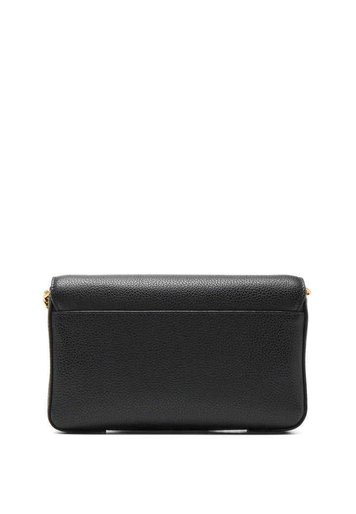 Lancel Enveloppe Pochette Chaîne Porte-Cartes Amovible Cuir Noir