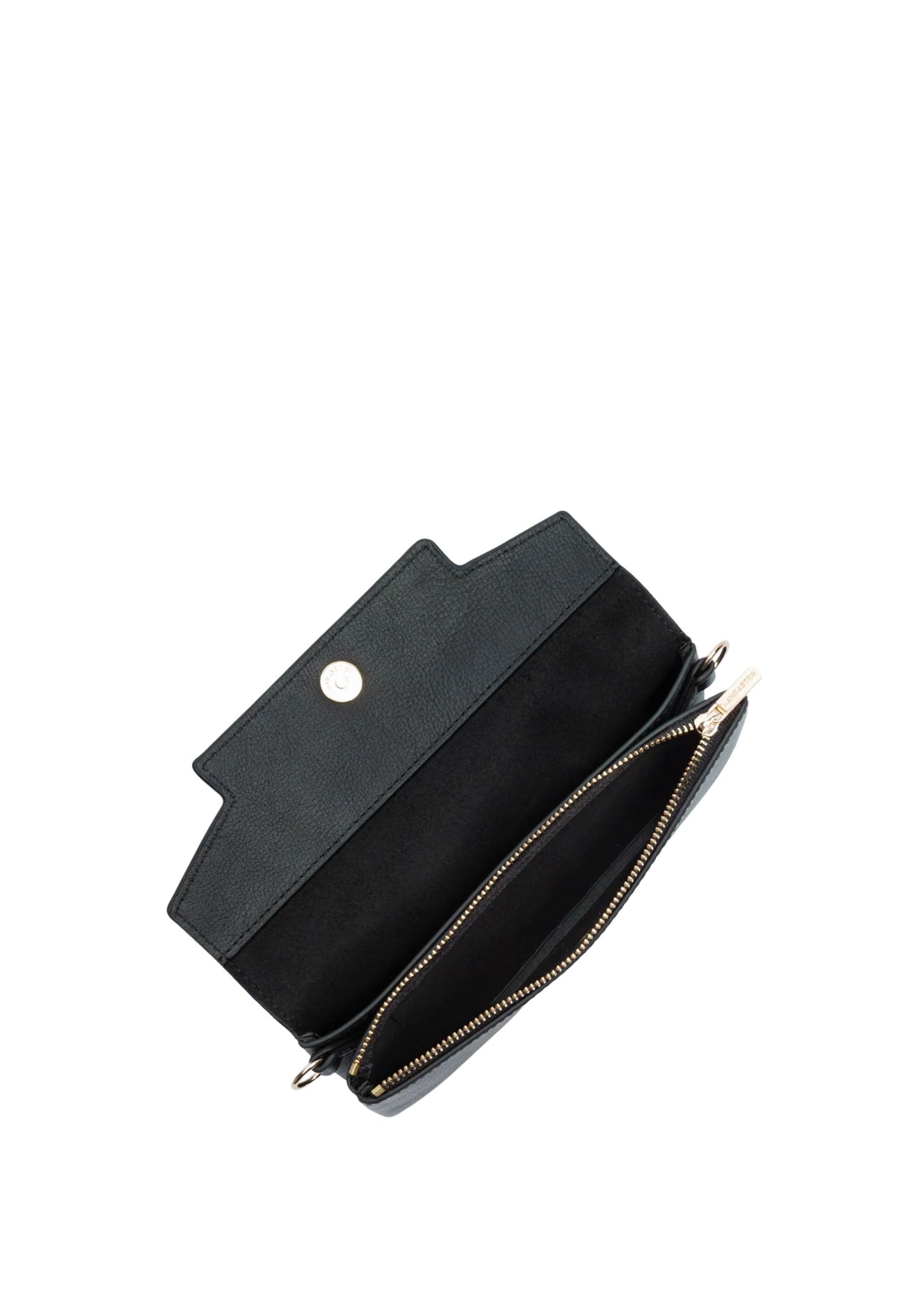 Pochette A rabat avec pression S Mademoiselle Grace 172-32 Noir