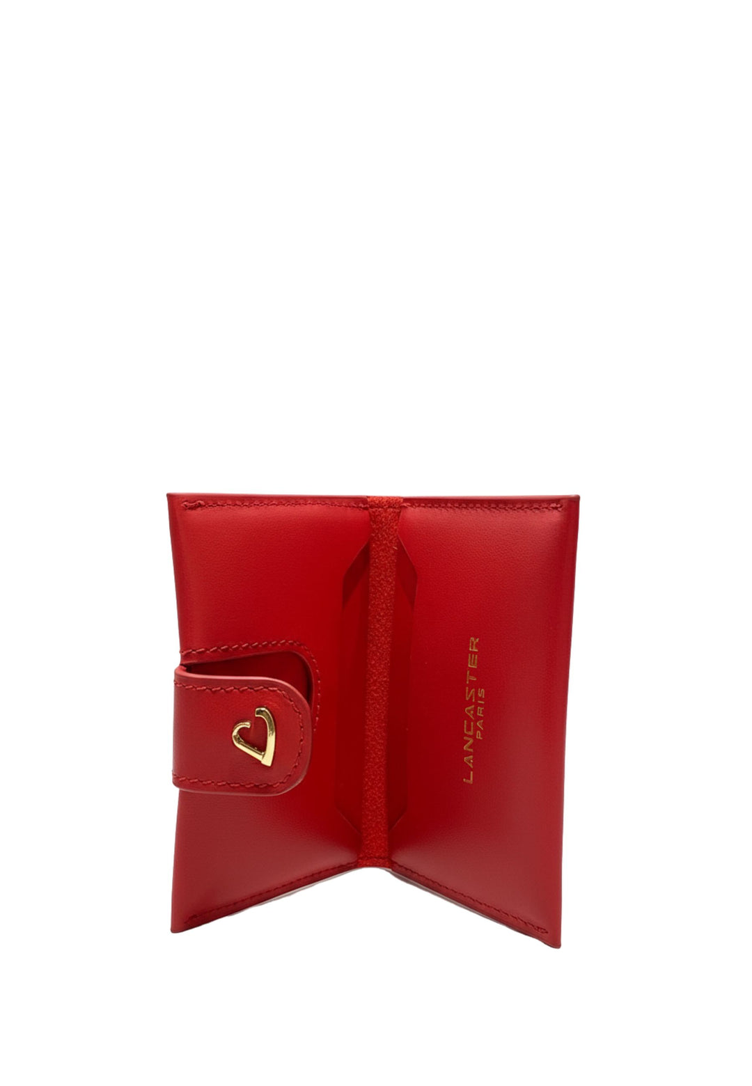 Lancaster Porte-cartes Avec Pression Paris Philos 131-070 Rouge