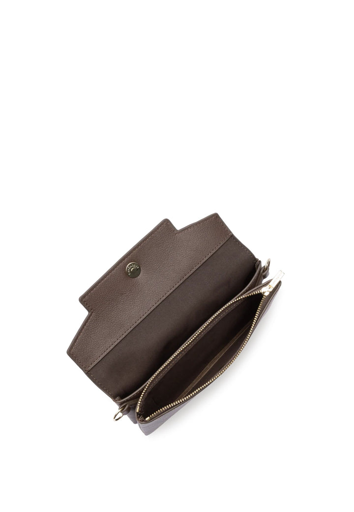 Lancaster Paris 172-32 Pochette A rabat avec pression S Mademoiselle Grace Marron