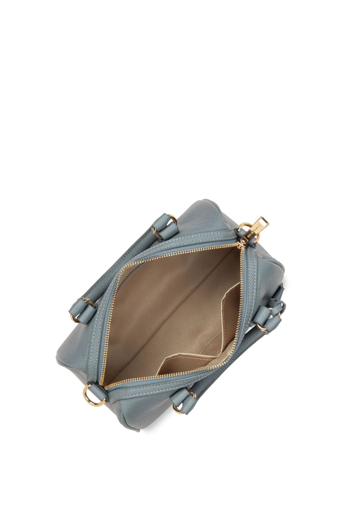 Lancaster Borsa a cilindro con zip M Milano Ana 547-102 Blu Argilla