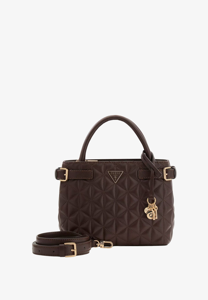 Guess Malas de mão Atabey Hobo Espresso QG988305