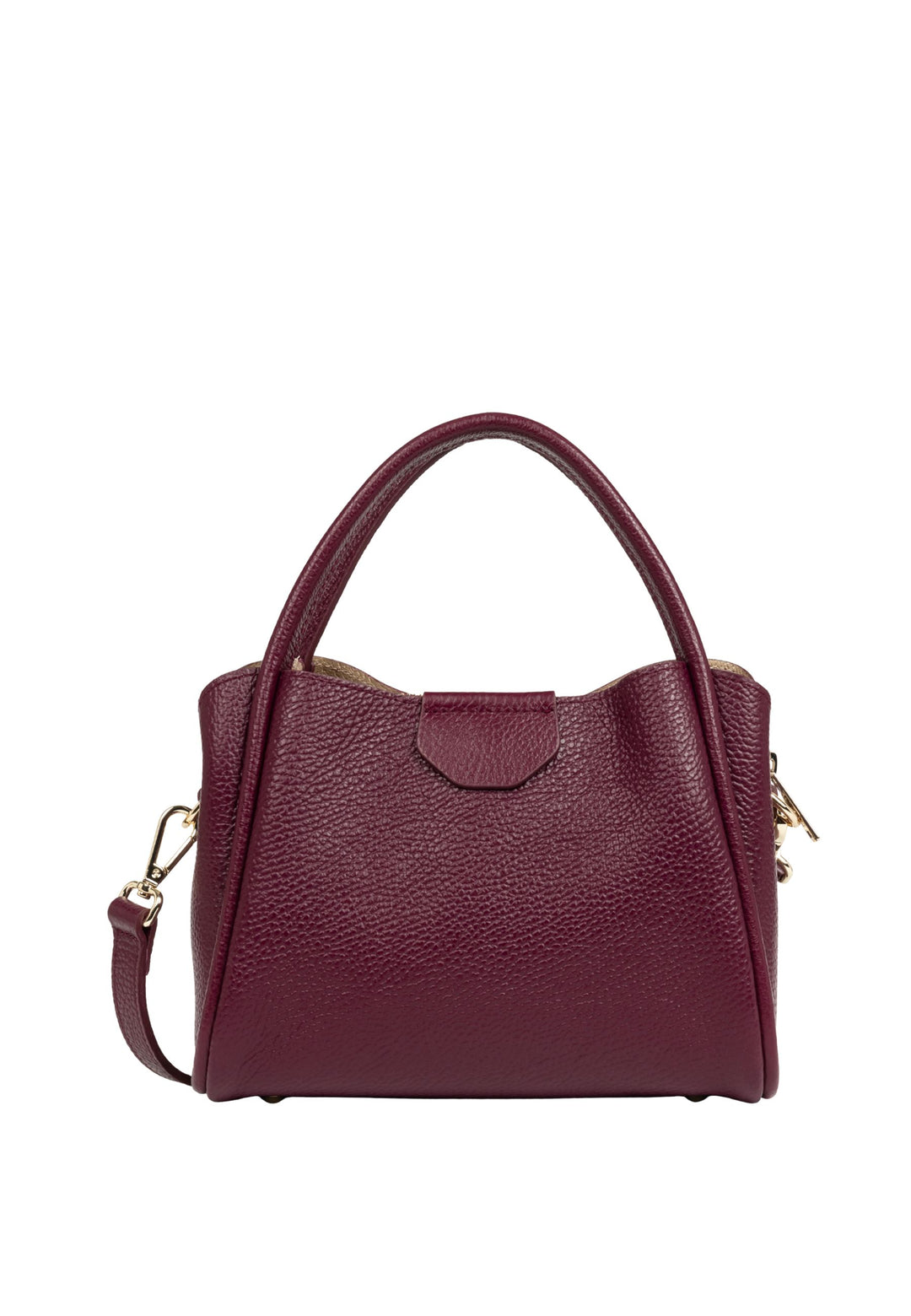 Lancaster Sac à main Aimantée S Ida Double Bordeaux - In - Champagne