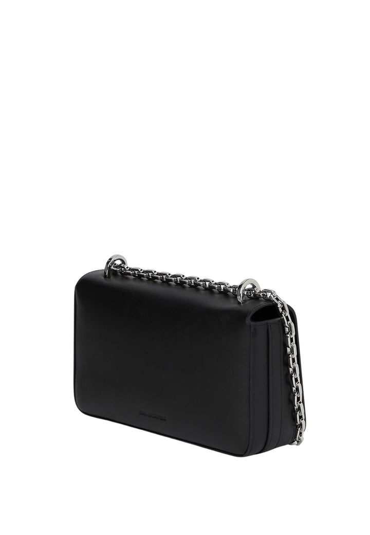 Petit sac bandoulière Karl Lagerfeld B1W30046 K/Signature Noir/Nickel