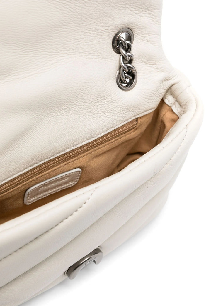 Pinko Borsa a Patta Love Puff Baby Cl Pecora Nappa Bianca A0F2Z14O