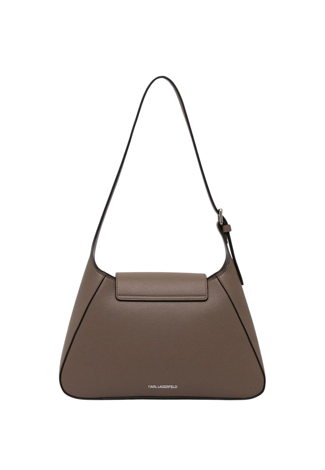 Karl Lagerfeld Sac Bandoulière Métal Zippé Taupe