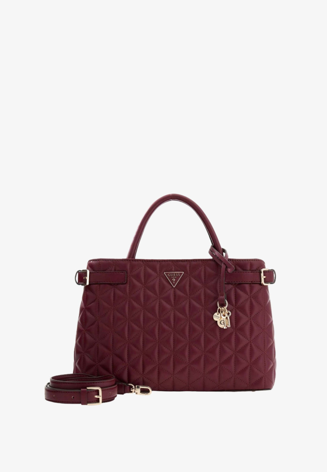 Guess Malas de mão Atabey Hobo Burgundy QG988306