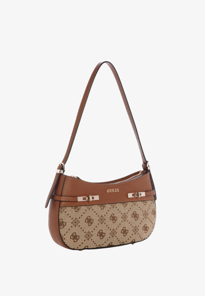 Guess Mala a Tiracolo Melinda Logo Tri Com Latte Logo JP990217