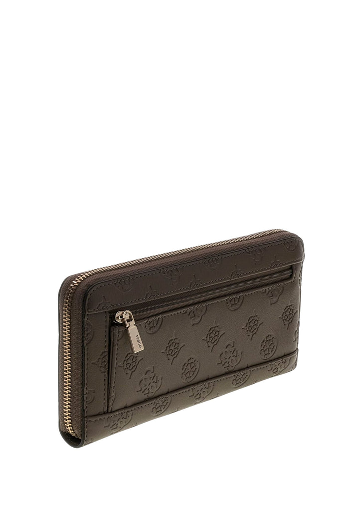 Guess Matkalompakko Carmella Grand Taupe Logo