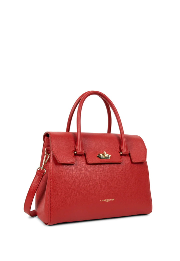 Lancaster Tas met klep Milano Cosmos Leer Rood