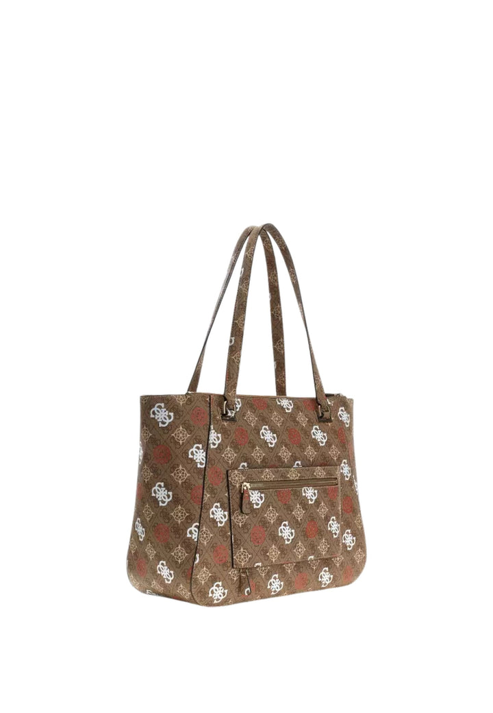 Guess Mala de viagem Eliette Toiletry Tra Latte Logo/Ginger B9315024
